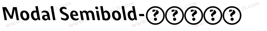 Modal Semibold字体转换